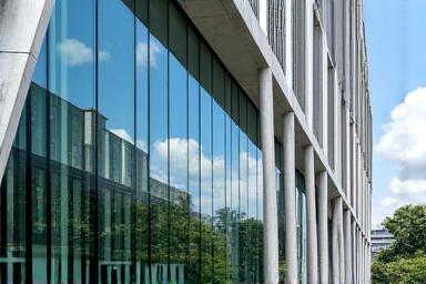 Modern building architecture with striking lines